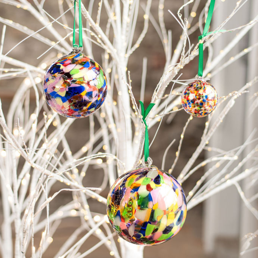 DIY Clear Christmas Ornament: Candy Canes in Glass 